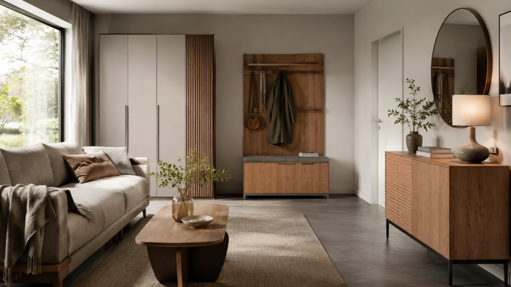 Möbelliertes Zimmer